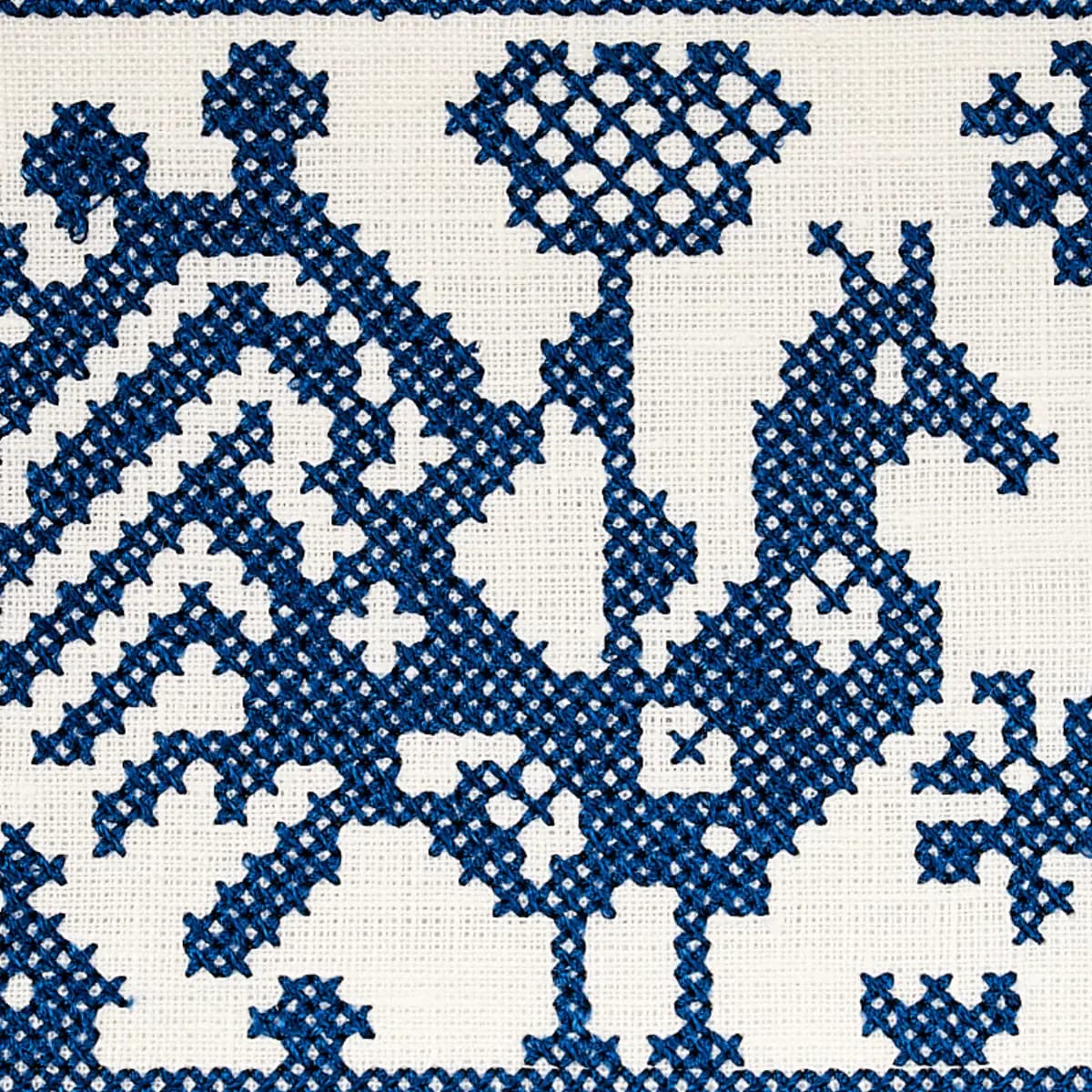 TARPAN EMBROIDERED TAPE_ NAVY