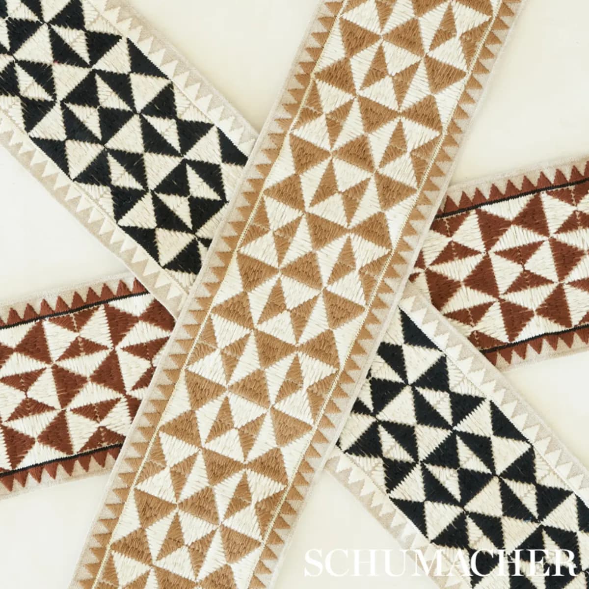 Zulma Embroidered Tape_ BLACK