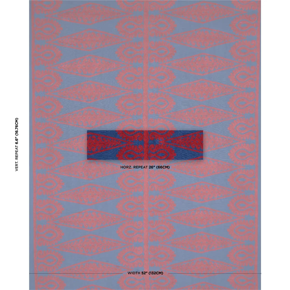 SEEMA EMBROIDERY_ BLUE & RED