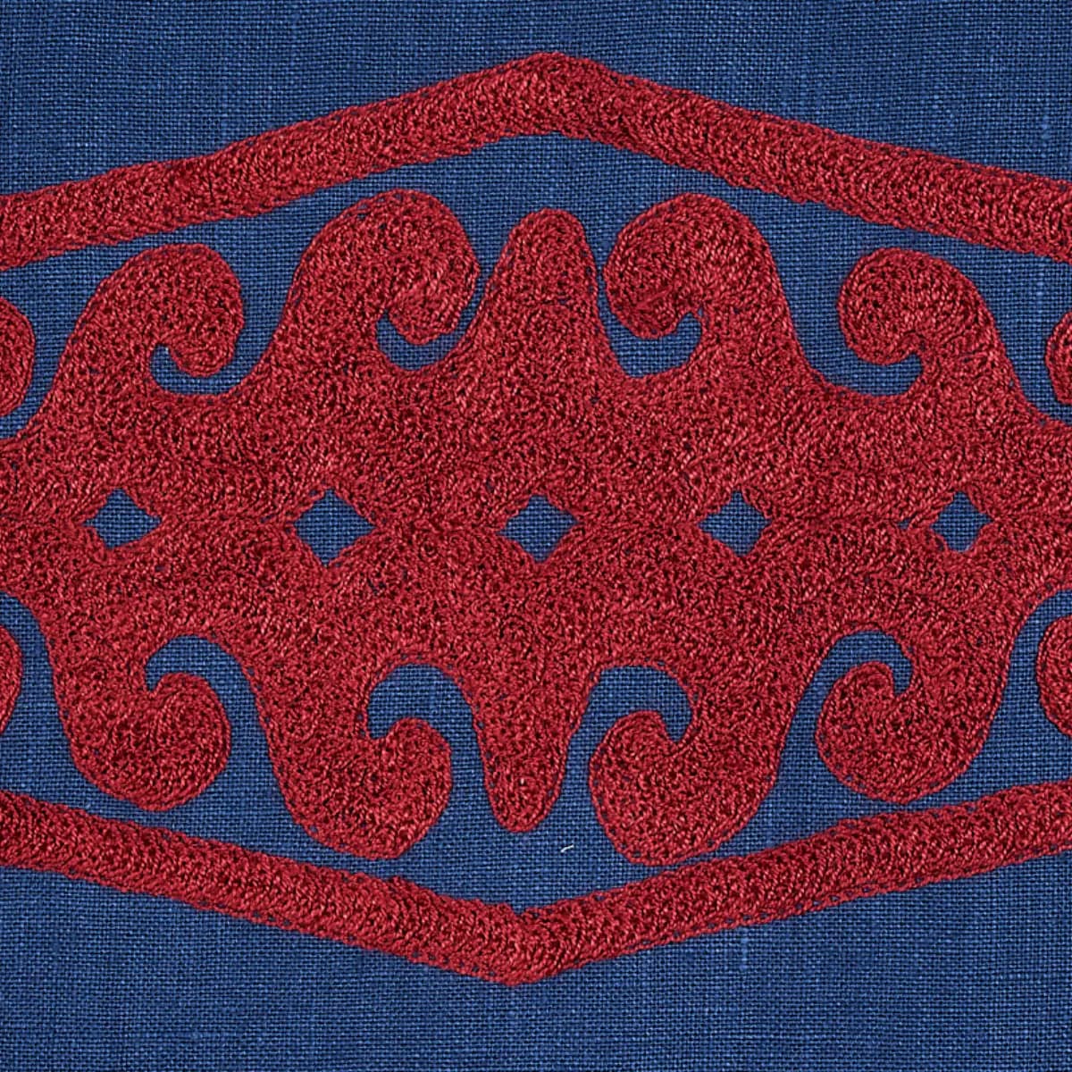 SEEMA EMBROIDERY_ BLUE & RED