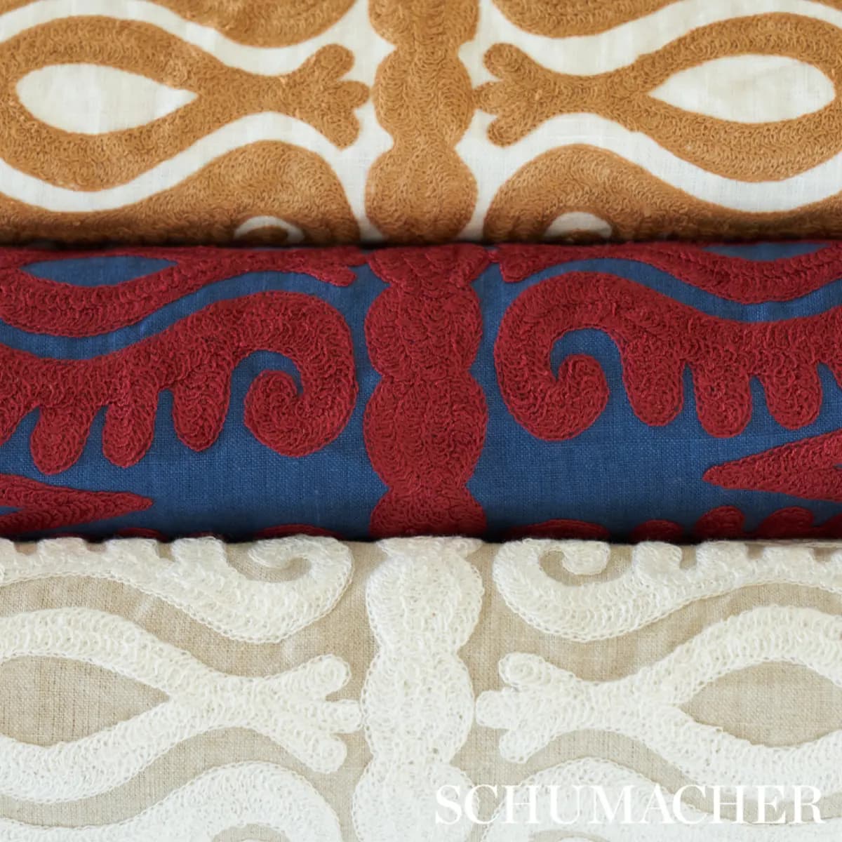 SEEMA EMBROIDERY_ BLUE & RED
