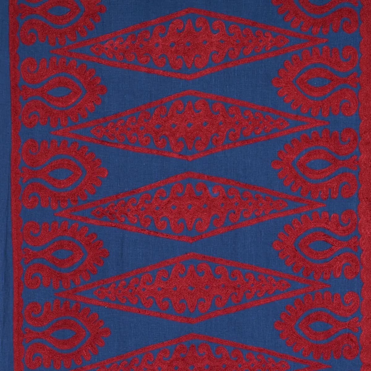 SEEMA EMBROIDERY_ BLUE & RED