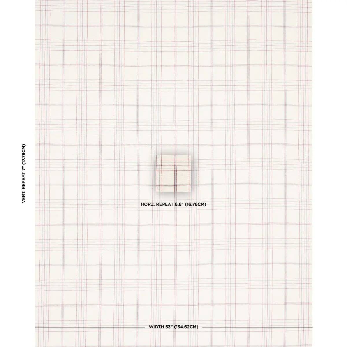 NILS PLAID LINEN_ RED