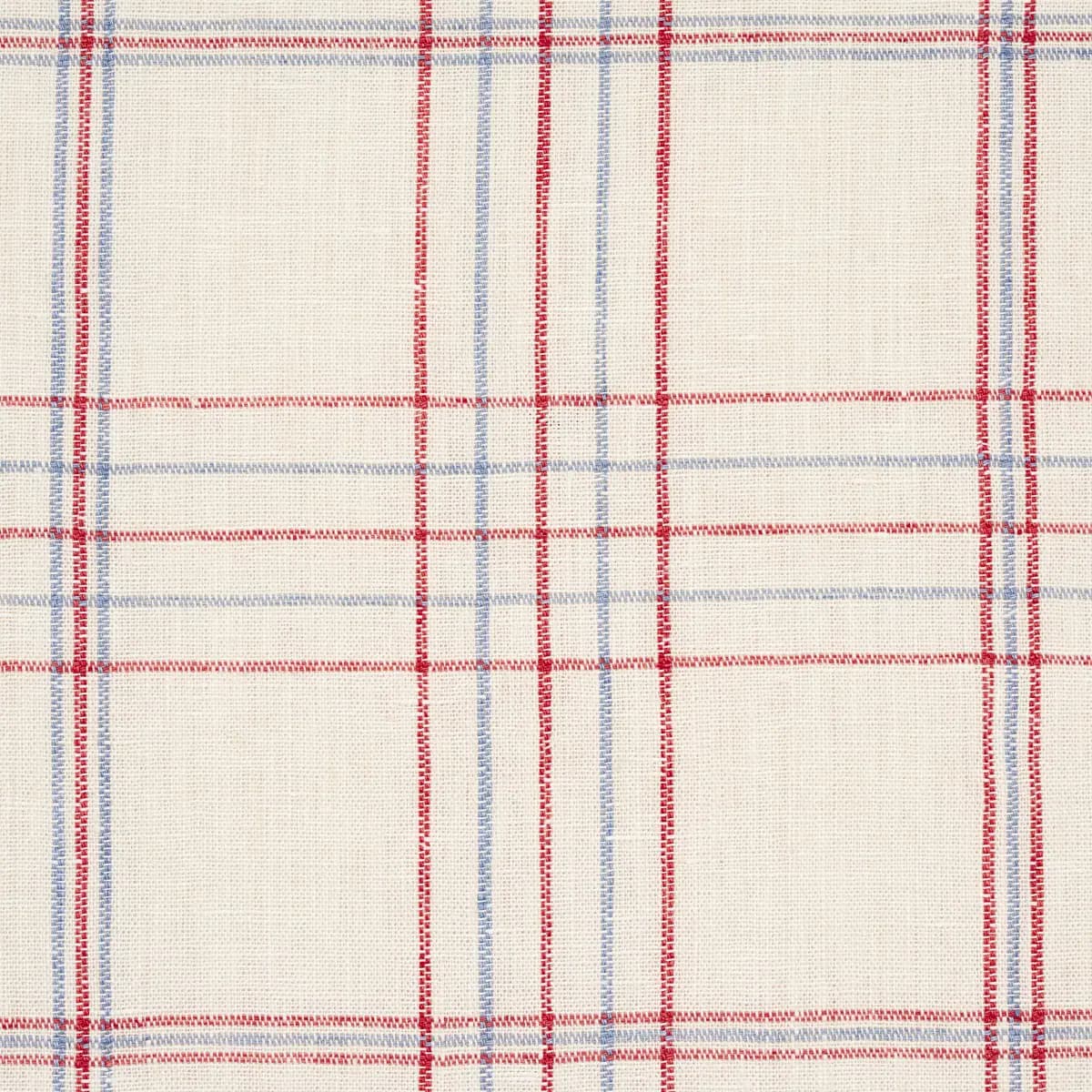 NILS PLAID LINEN_ RED