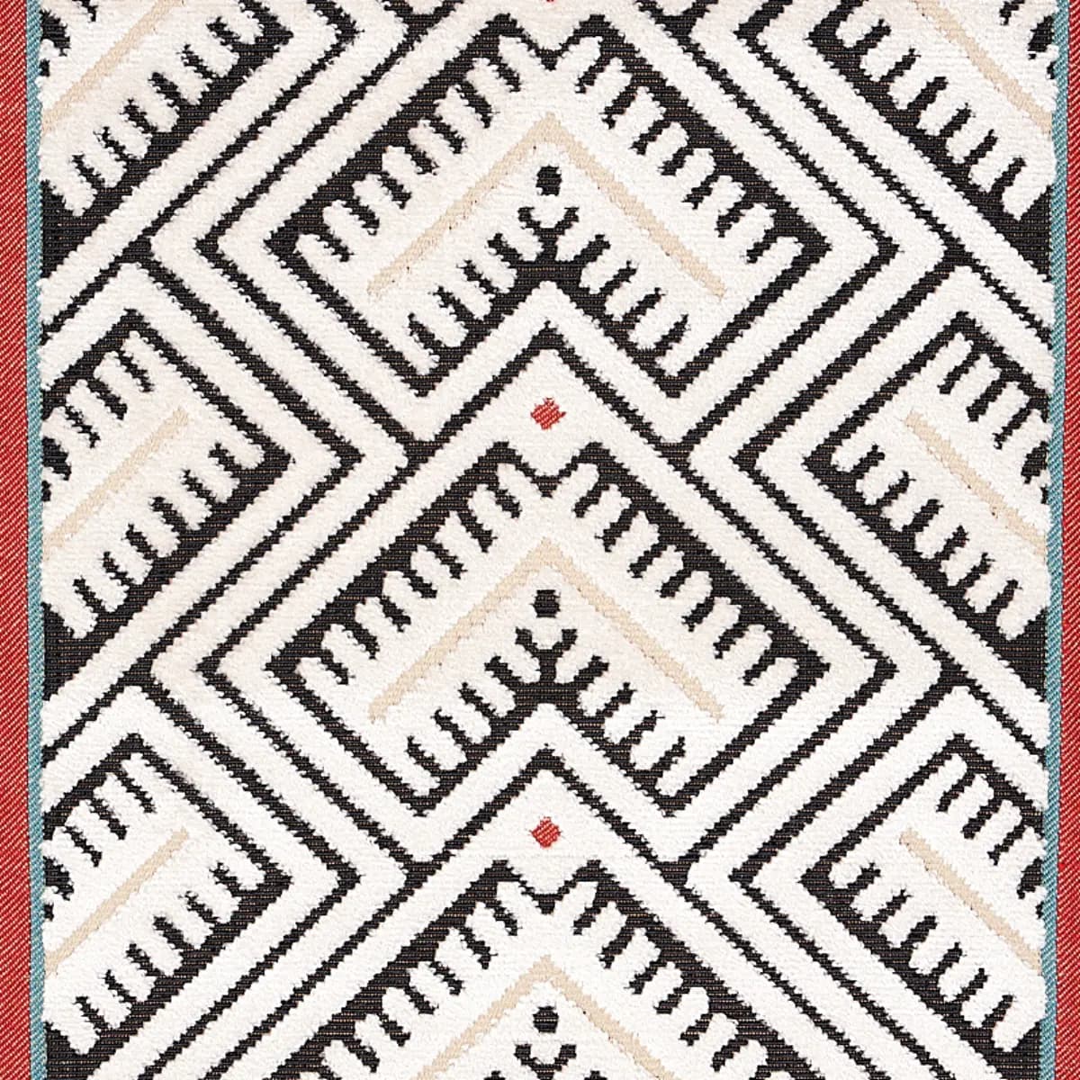 PARVIN VELVET_ BLACK AND IVORY