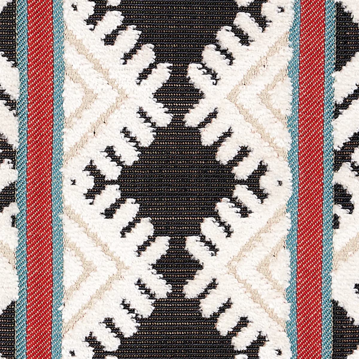 PARVIN VELVET_ BLACK AND IVORY