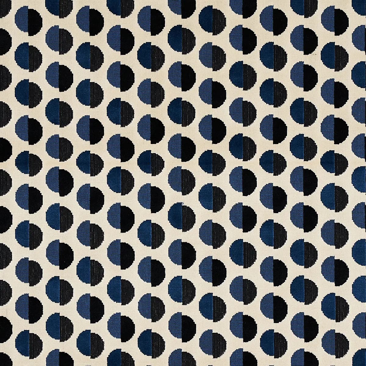 HALF MOON VELVET_ NAVY