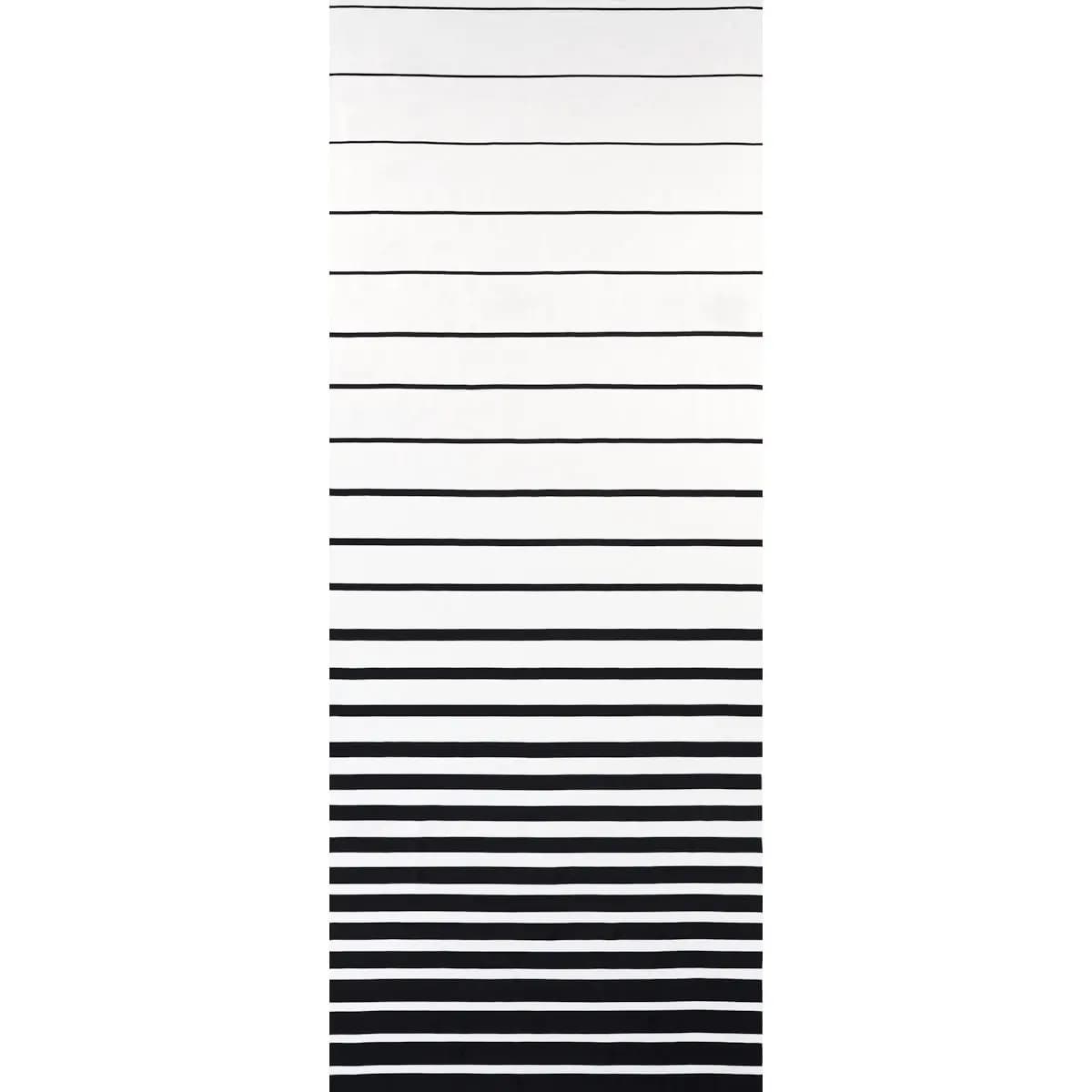 RIBBON APPLIQUÉ PANEL_ BLACK ON IVORY