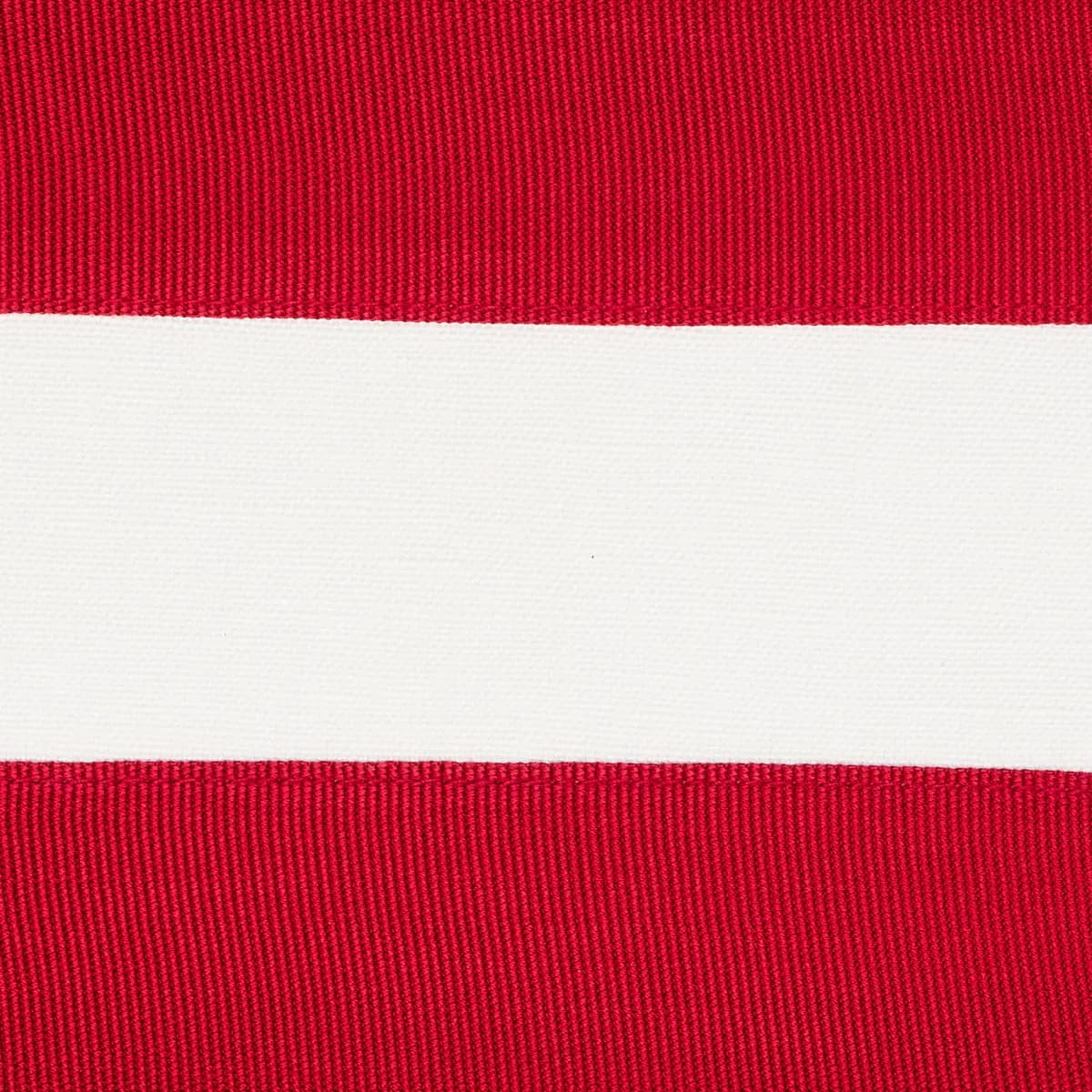 RIBBON APPLIQUÉ PANEL_ RED ON IVORY