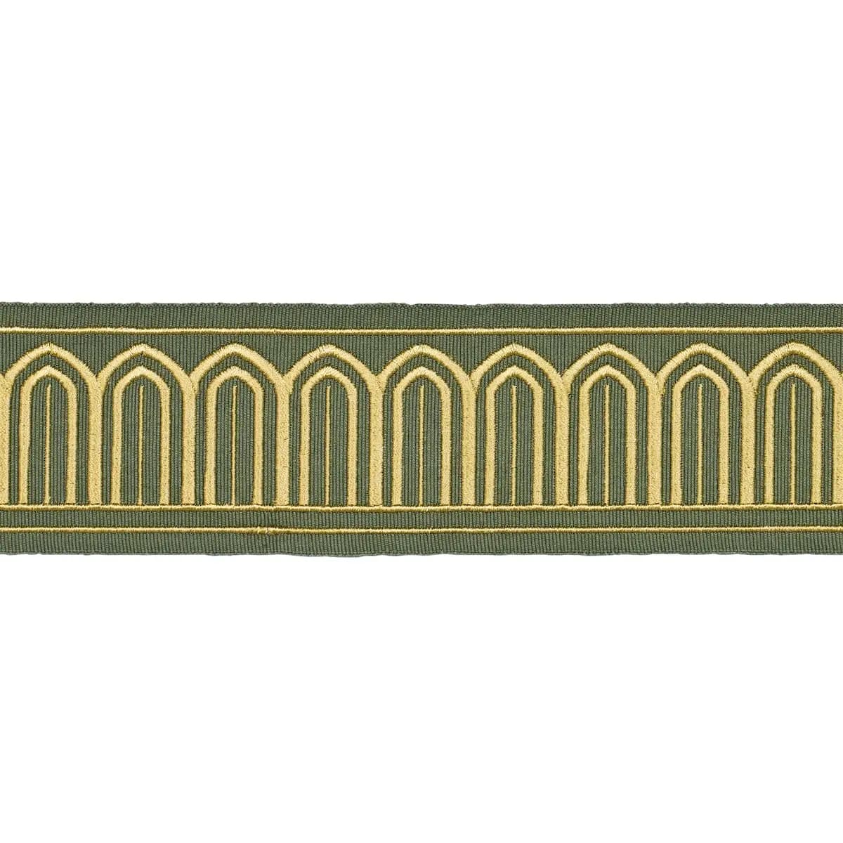ARCHES EMBROIDERED TAPE MEDIUM_ OLIVE