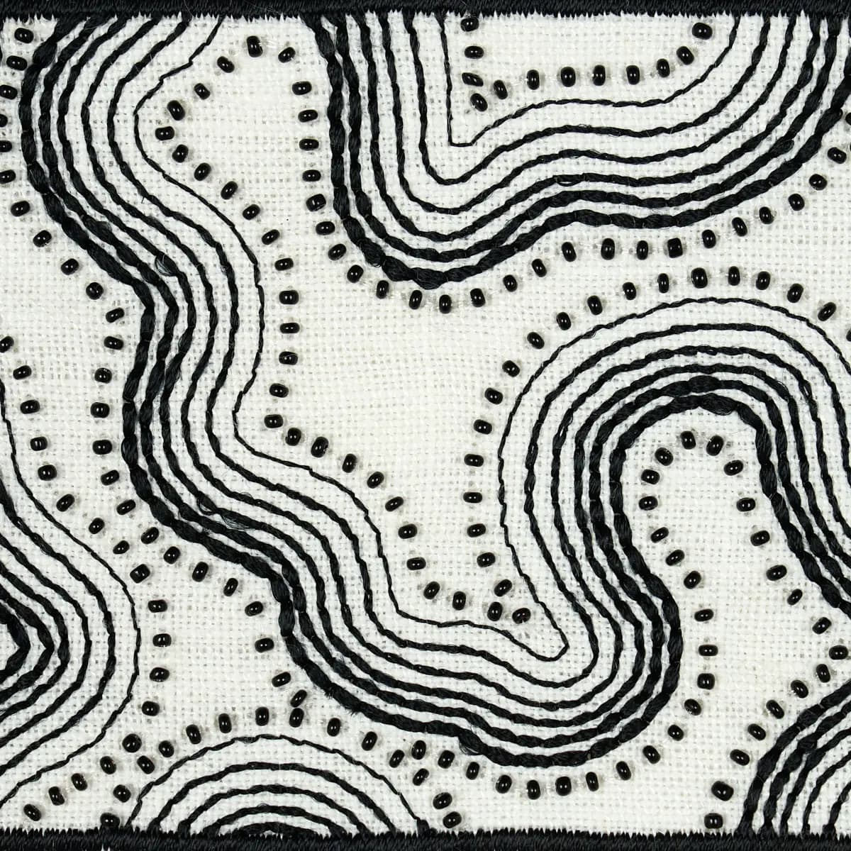 Topo Beaded Tape_ BLACK & WHITE
