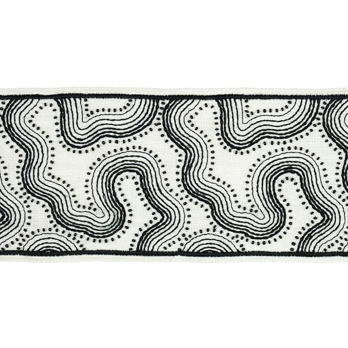 Topo Beaded Tape_ BLACK & WHITE