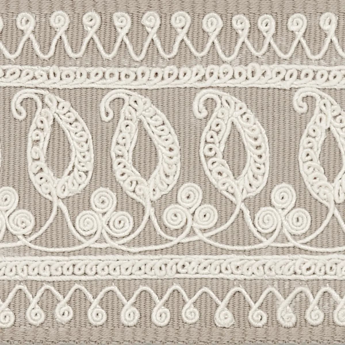 PAISLEY EMBROIDERED TAPE_ SAND
