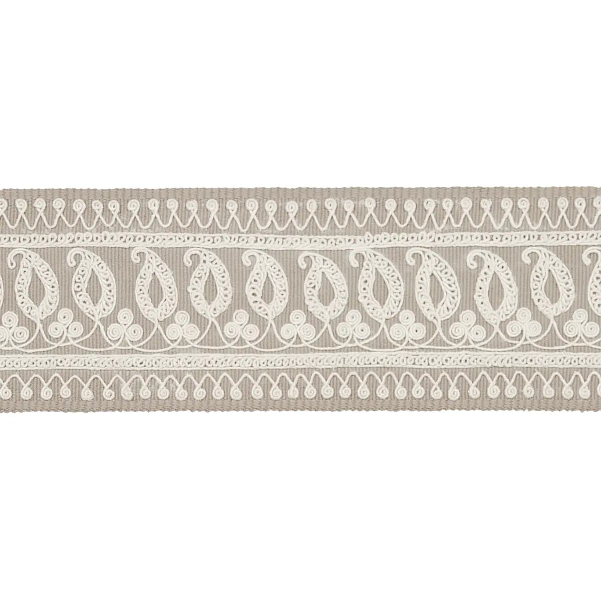 PAISLEY EMBROIDERED TAPE_ SAND