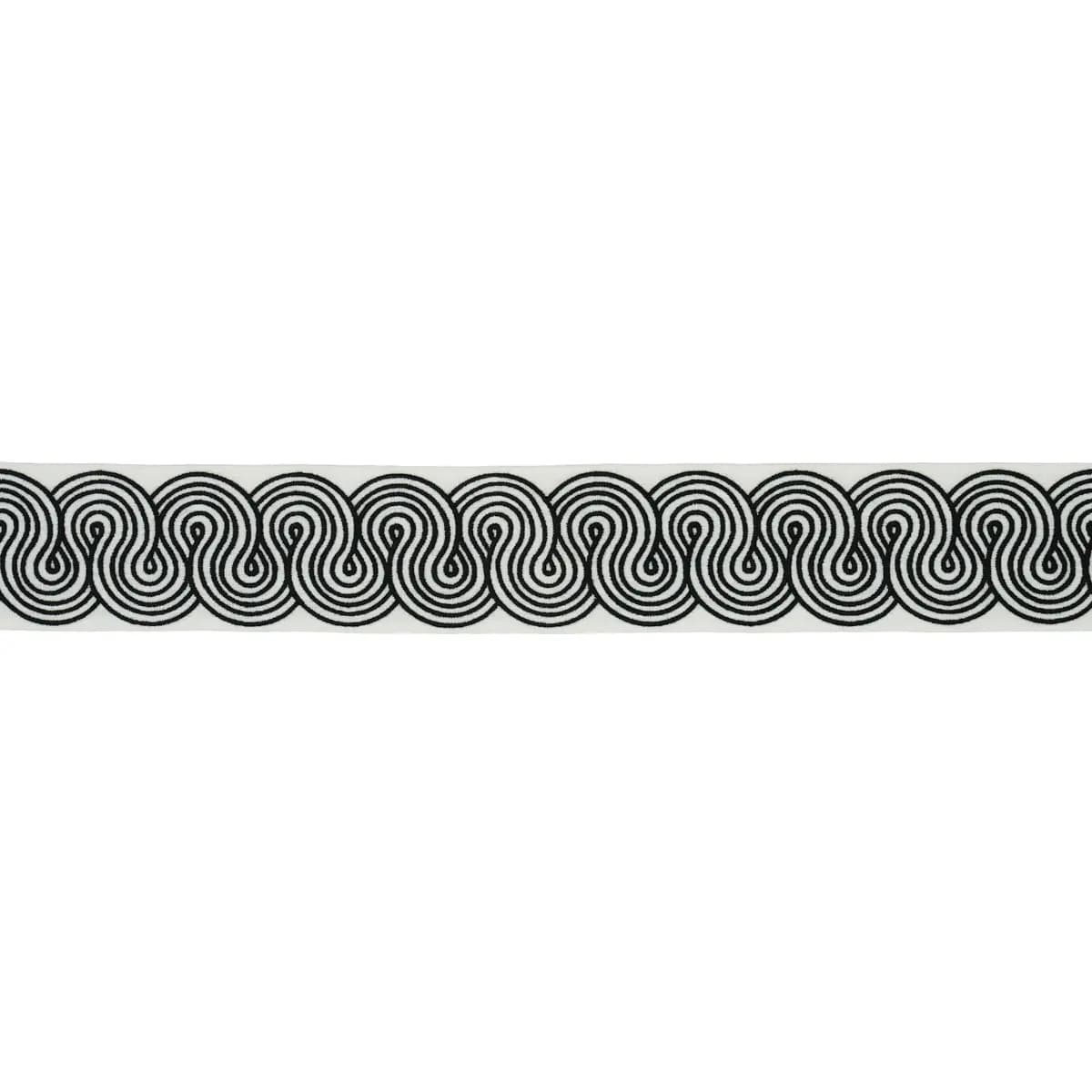 GIRALDI EMBROIDERED TRIM_ BLACK
