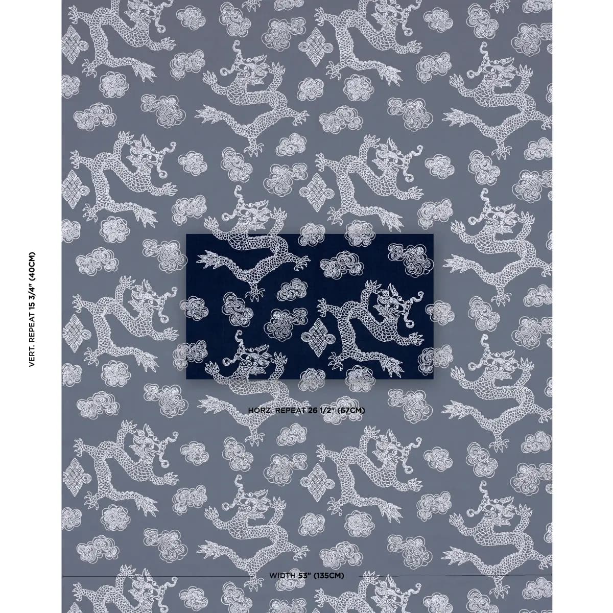 DRAGON EMBROIDERY_ NAVY