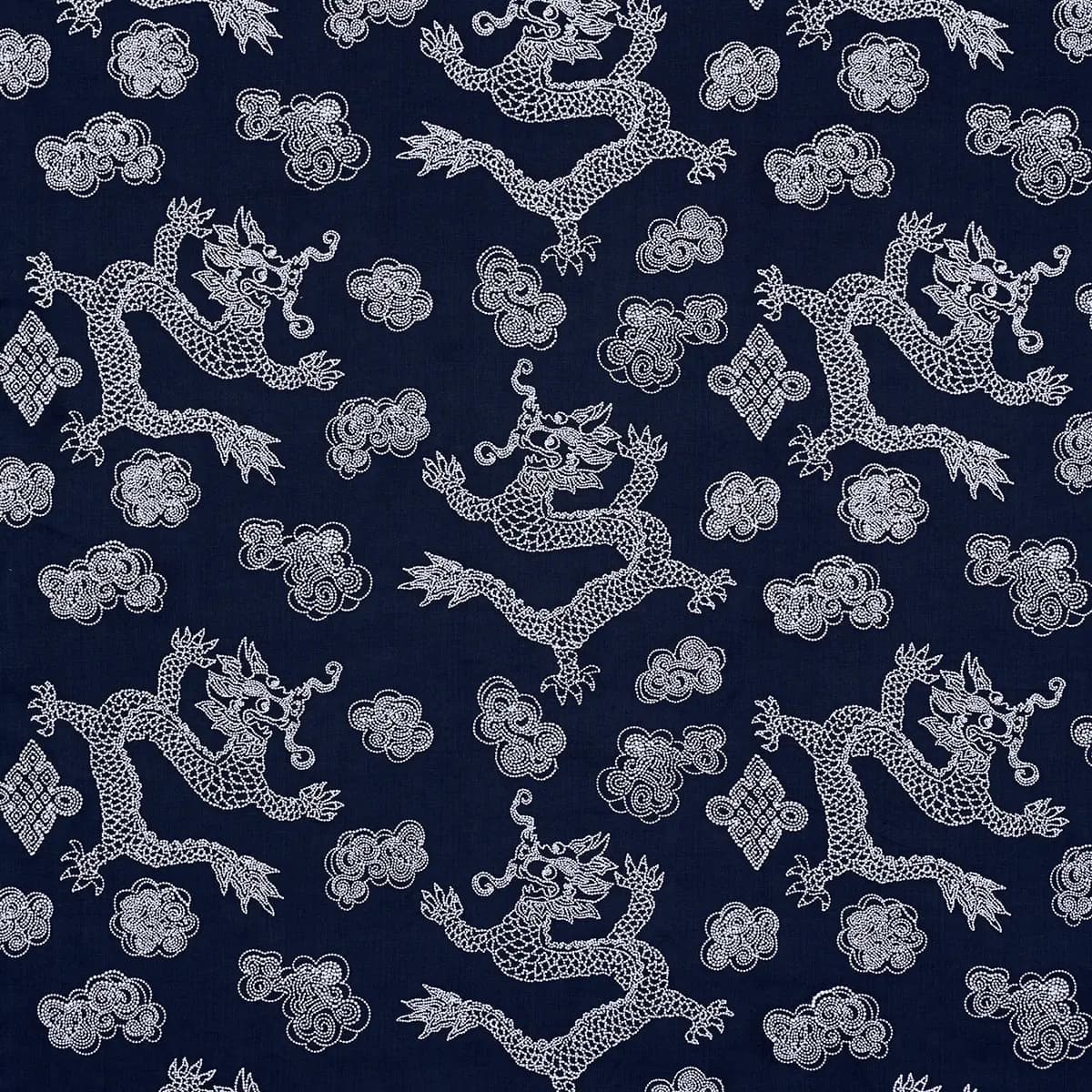 DRAGON EMBROIDERY_ NAVY