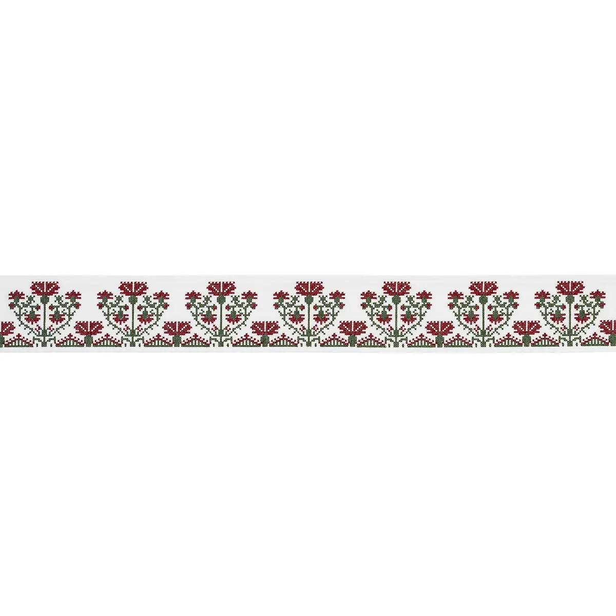 CUSTIS EMBROIDERED TAPE_ CLARET