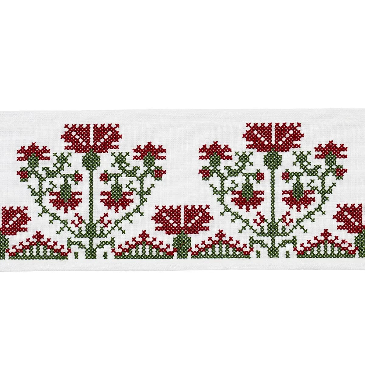 CUSTIS EMBROIDERED TAPE_ CLARET