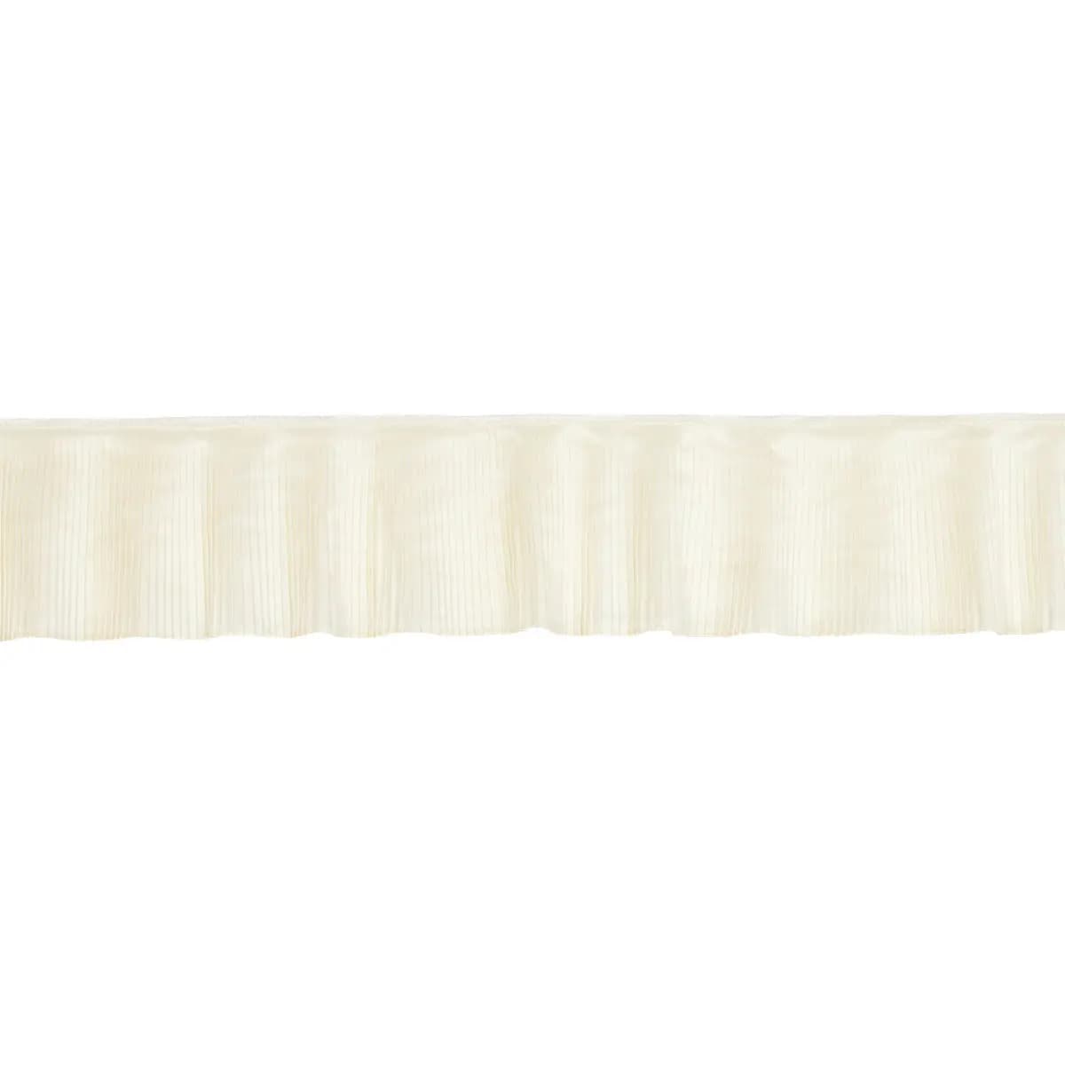BOTTICELLI SILK RUFFLE TRIM_ BONE