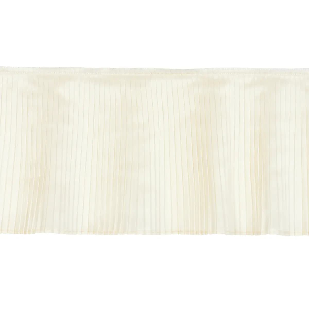 BOTTICELLI SILK RUFFLE TRIM_ BONE