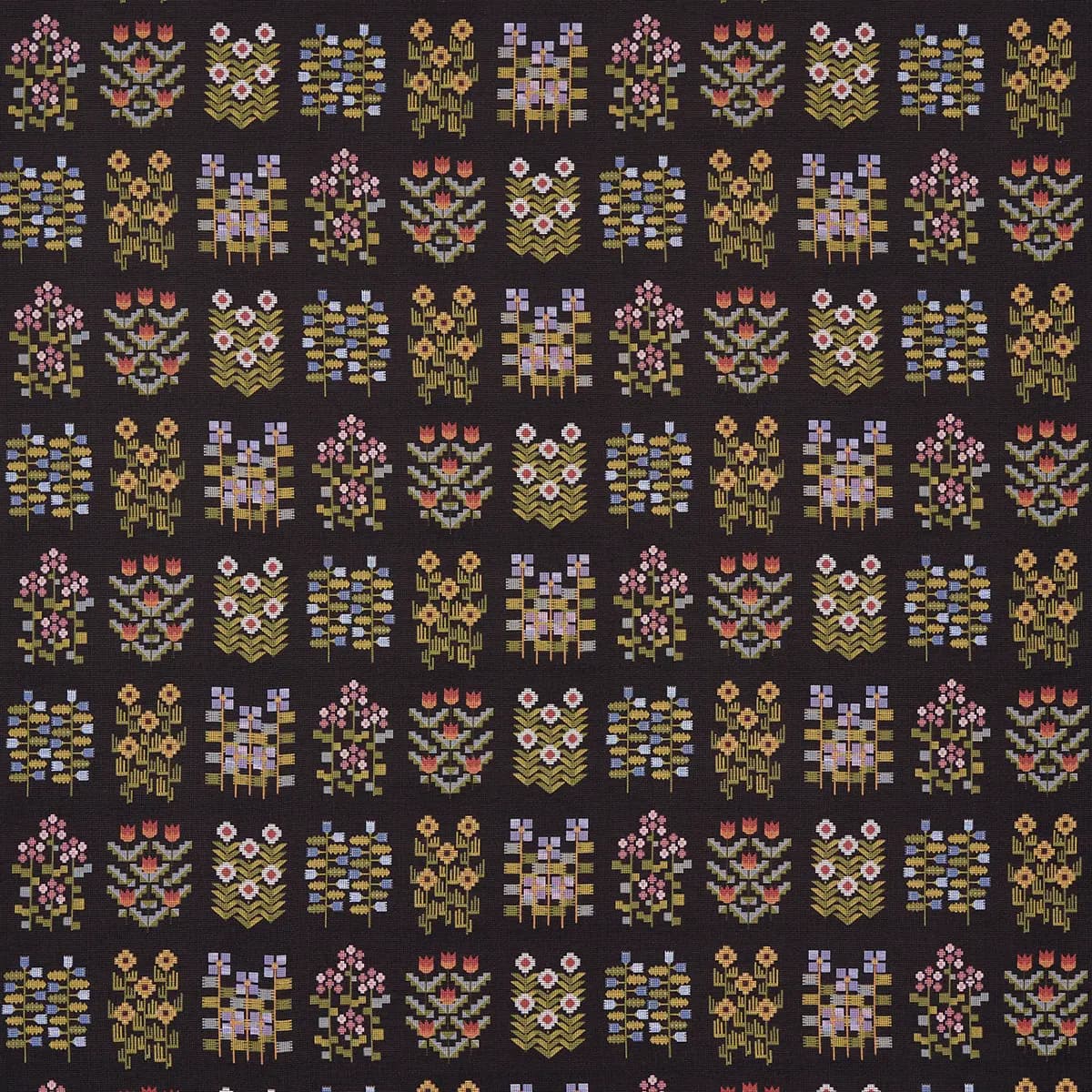 ANNIKA FLORAL TAPESTRY_ MULTI ON ESPRESSO