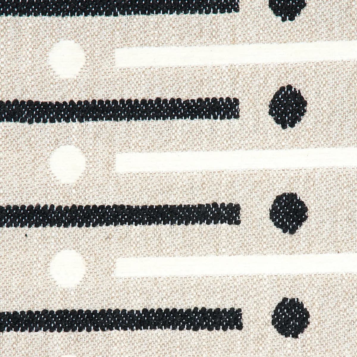 SERAPO RUSTIC WEAVE_ CARBON & IVORY