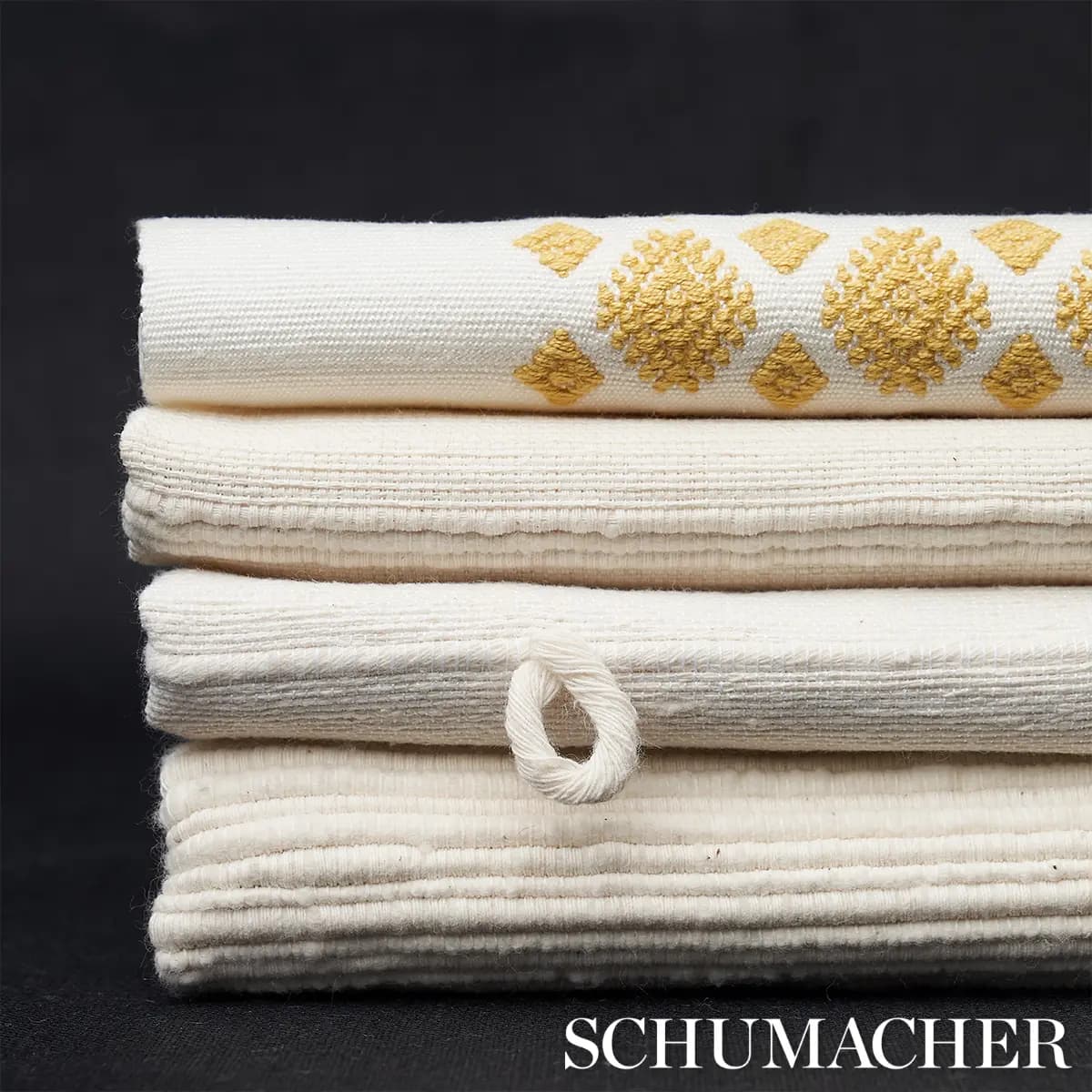 BALAMIL HANDWOVEN PANEL_ MULTI ON IVORY