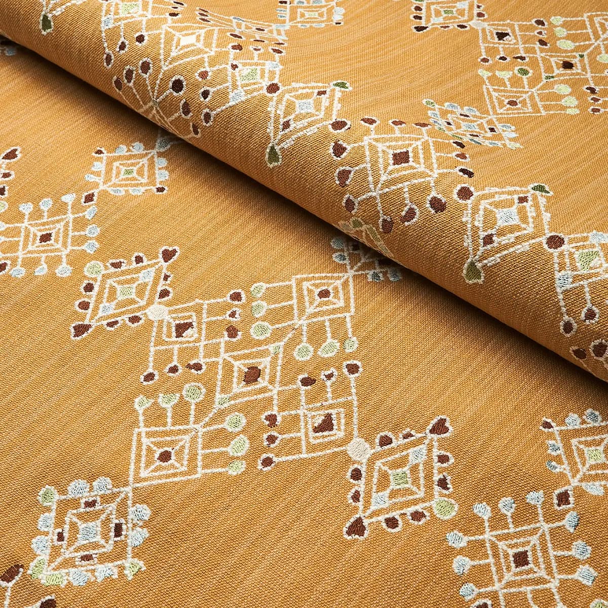 KALINDI EMBROIDERY_ SAFFRON