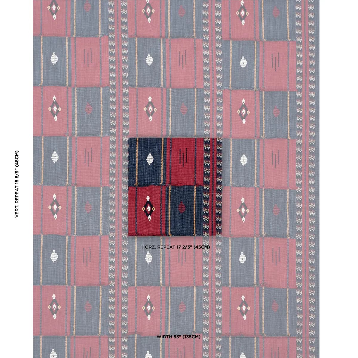 ARAVALI PATCHWORK_ CERISE AND INK