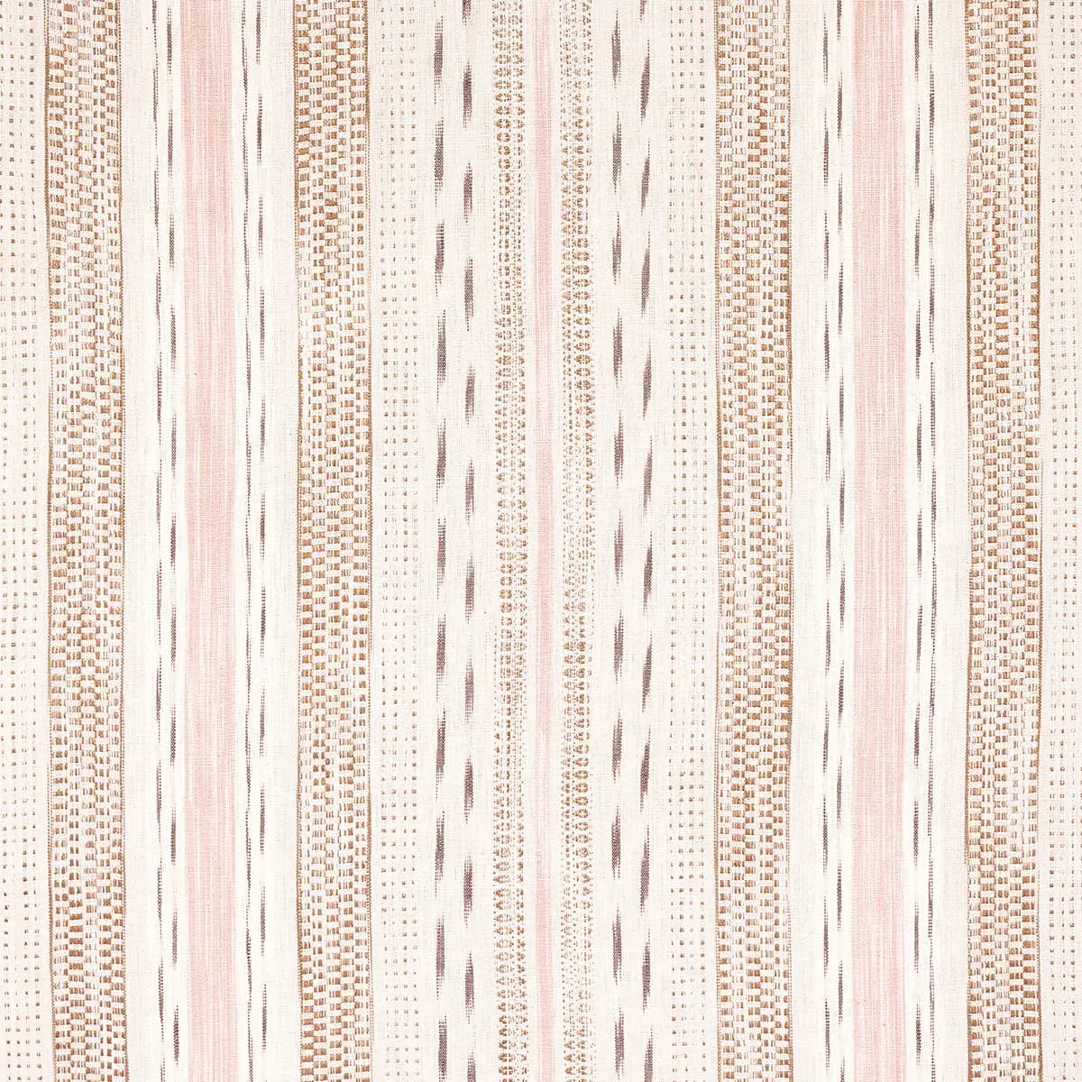 MIRZA IKAT STRIPE_ BLUSH ON NATURAL