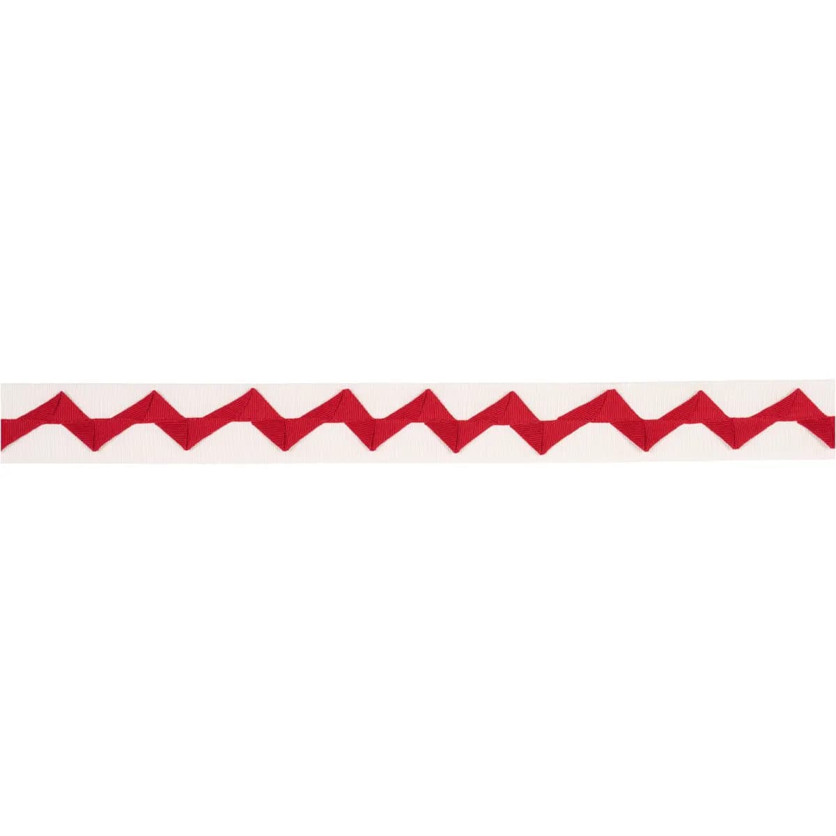 LAZARE APPLIQUÉ TAPE_ RED ON IVORY