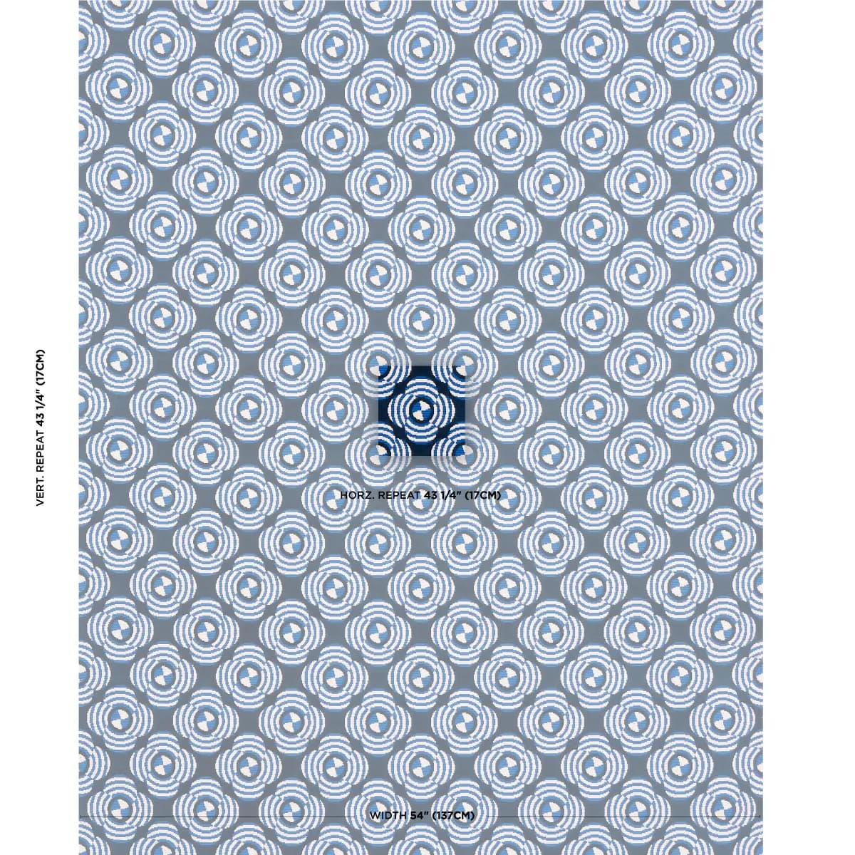 LE MODERNE CUT VELVET_ COBALT