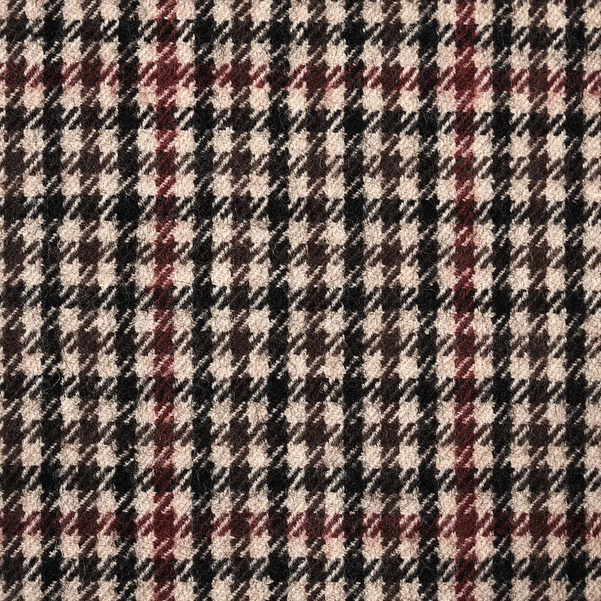 ALDRIDGE WOOL HOUNDSTOOTH_ BROWN