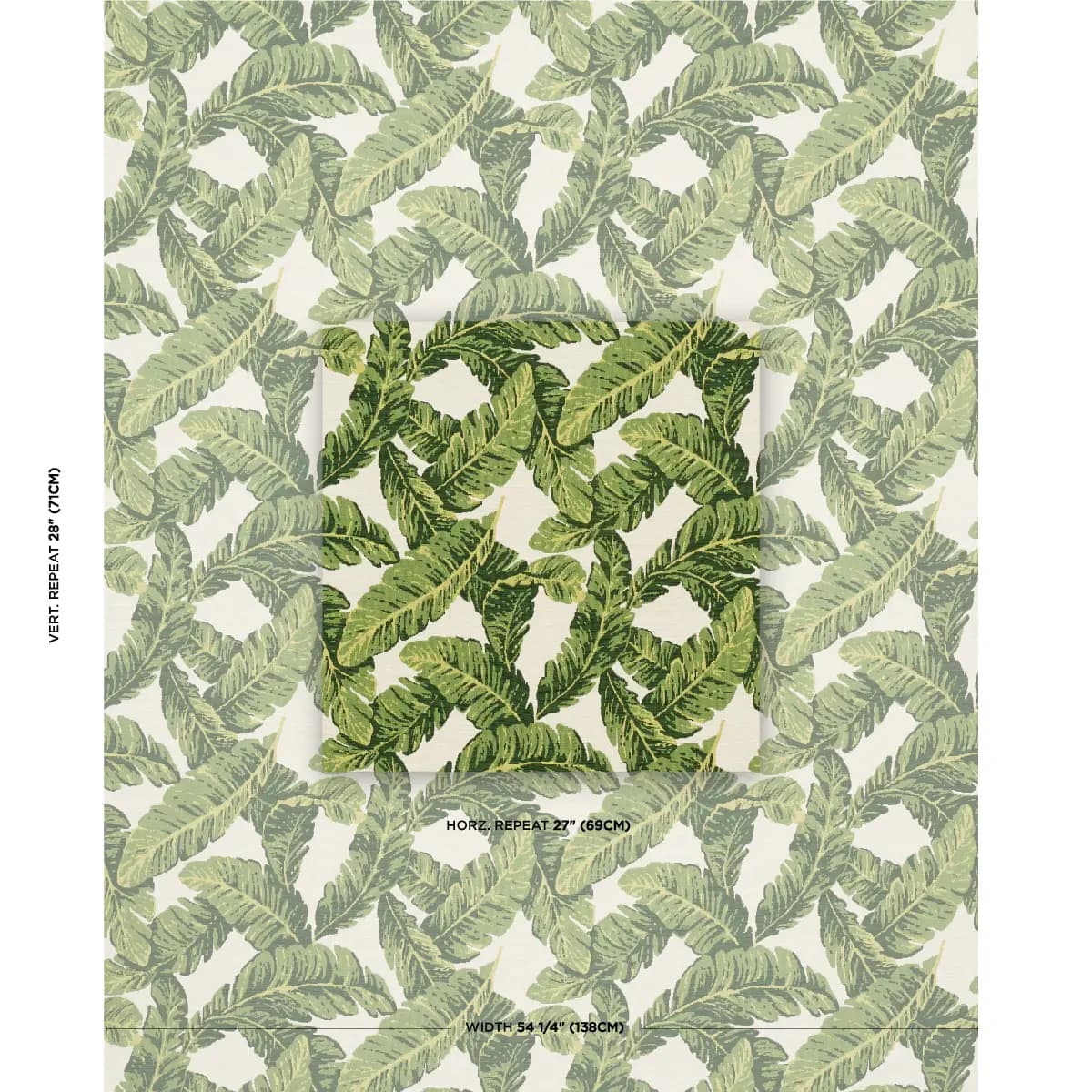 TROPICAL LEAF INDOOR/OUTDOOR_ GREEN