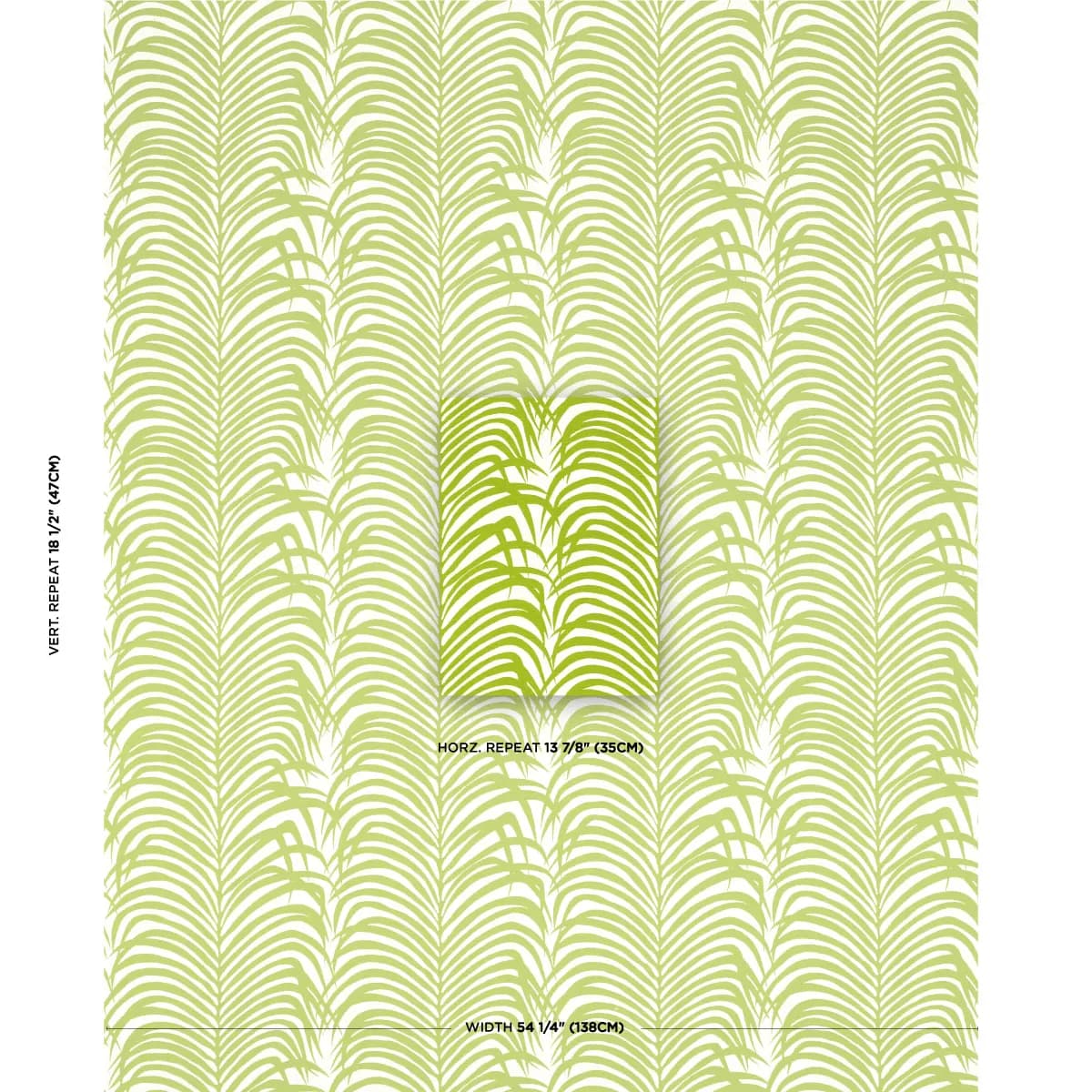 Zebra Palm Woven Indoor/Outdoor_ GREEN