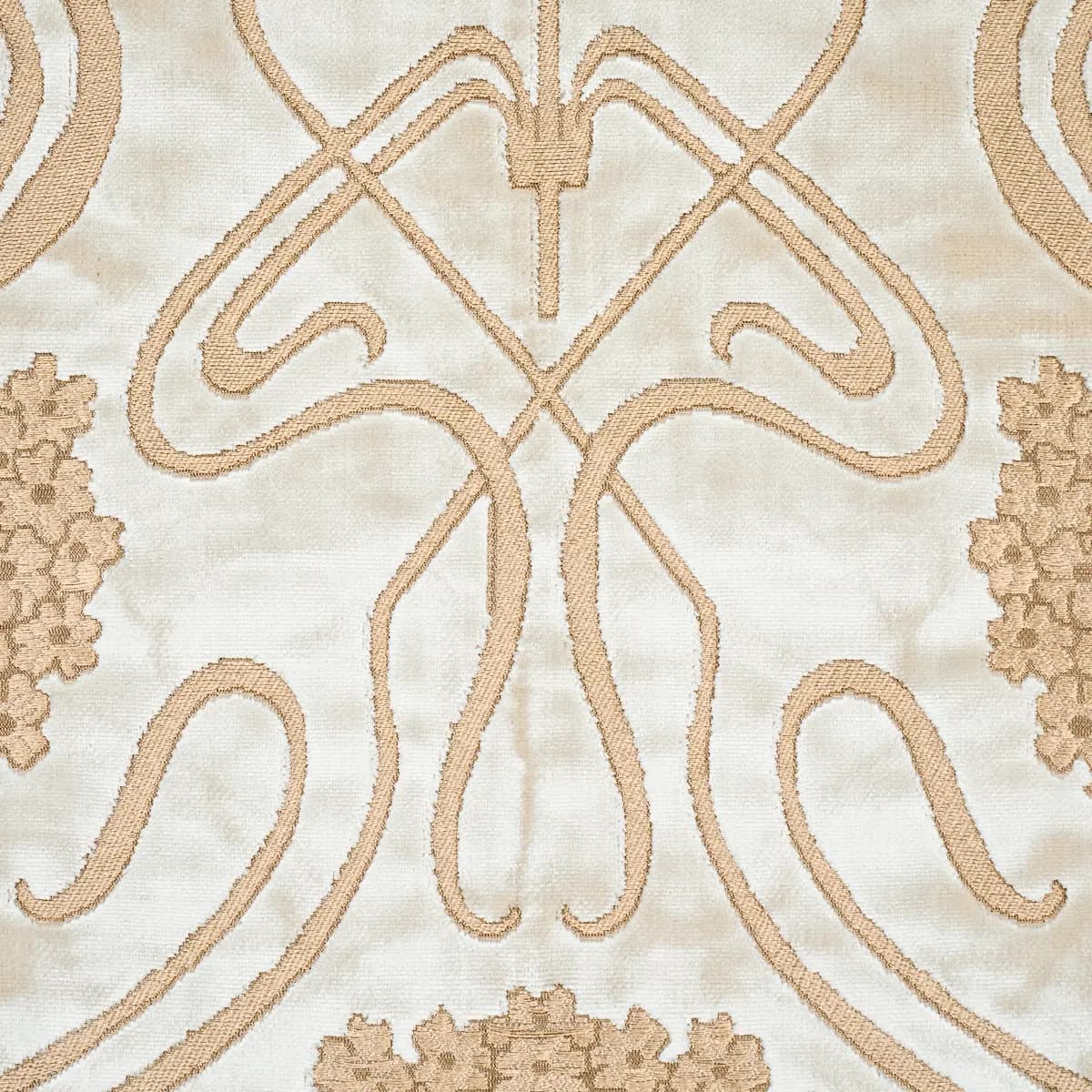 OMBELLI JACQUARD VELVET_ FAWN