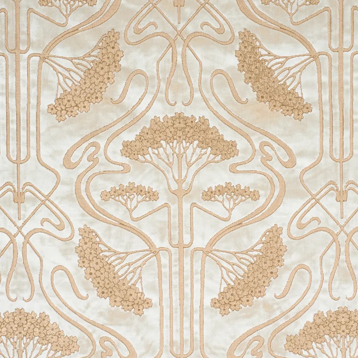 OMBELLI JACQUARD VELVET_ FAWN