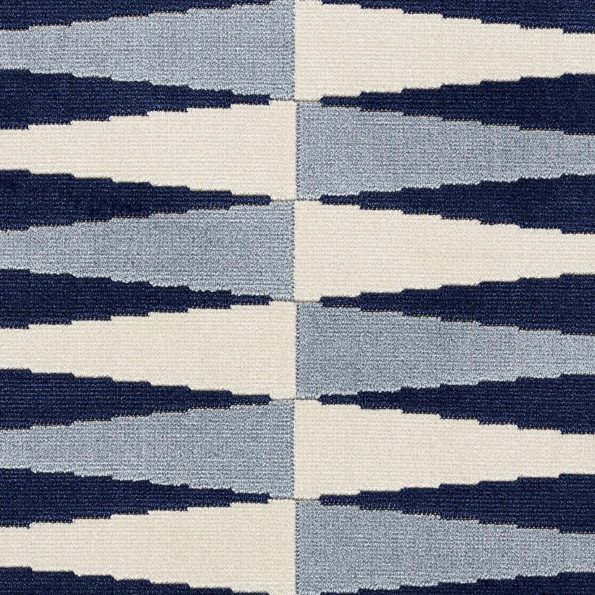 BACKGAMMON CUT VELVET_ BLUE
