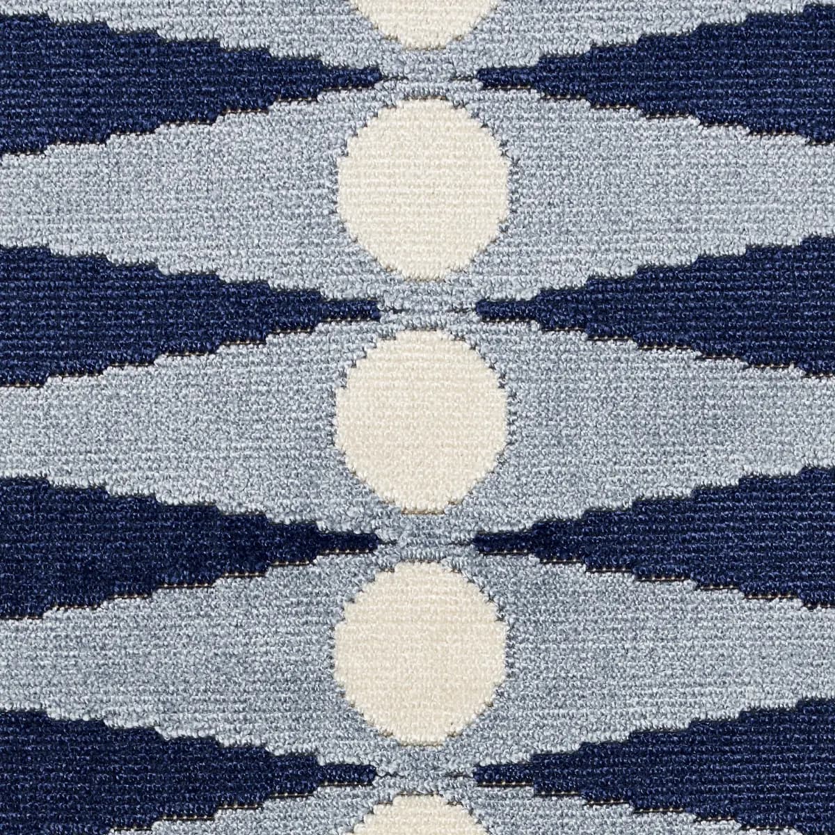 BACKGAMMON CUT VELVET_ BLUE