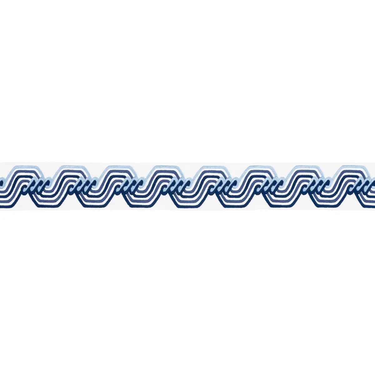 THE TWIST EMBROIDERED TAPE_ BLUE