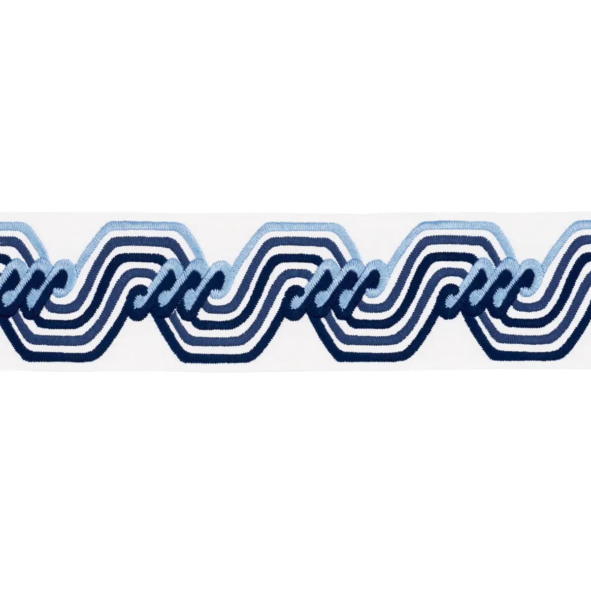 THE TWIST EMBROIDERED TAPE_ BLUE