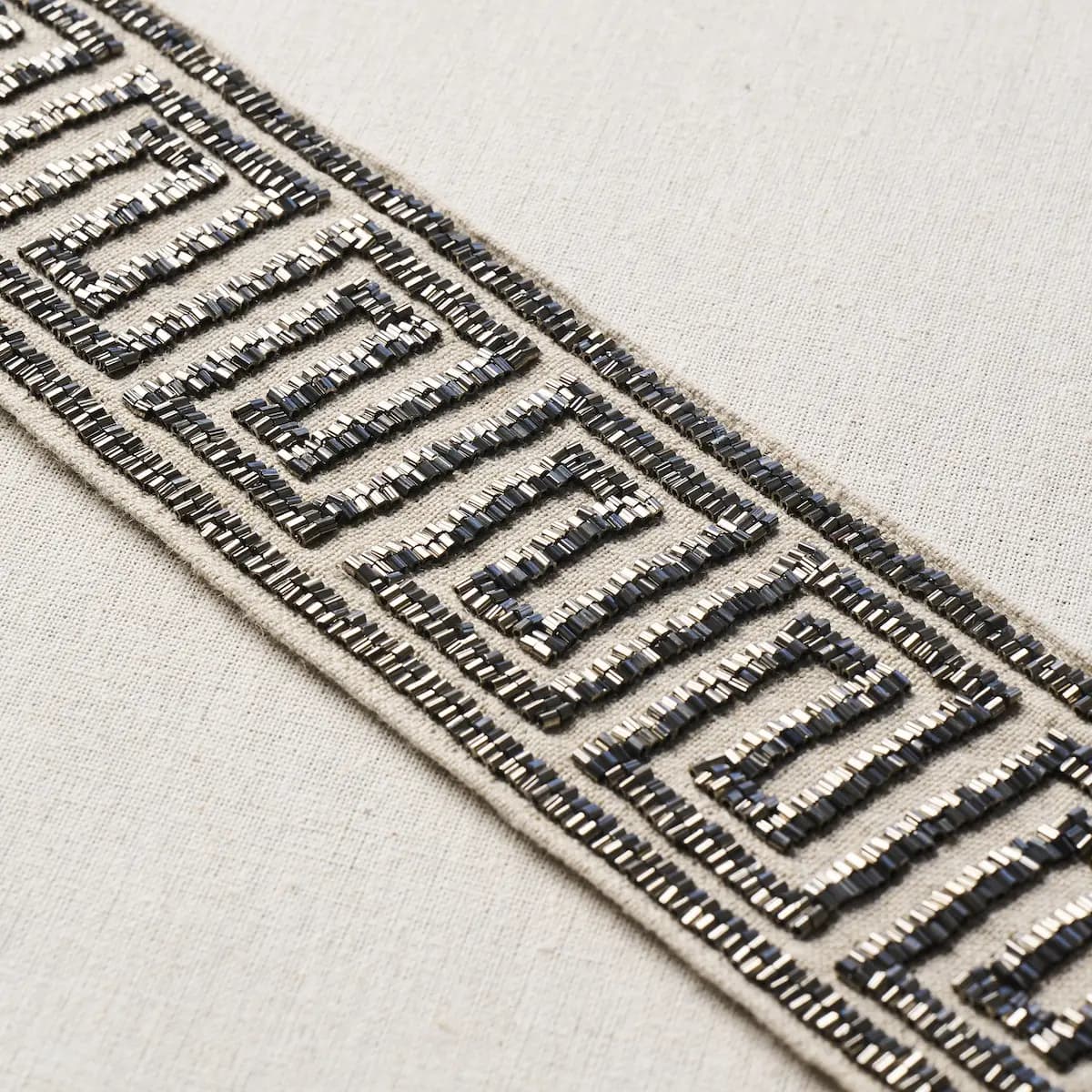 DELPHI BEADED TAPE_ MERCURY ON NATURAL