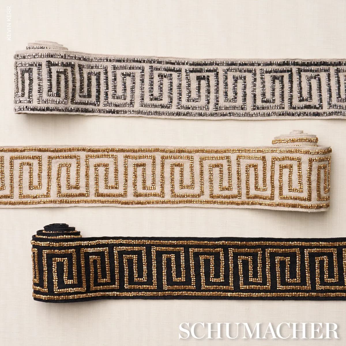 DELPHI BEADED TAPE_ MERCURY ON NATURAL