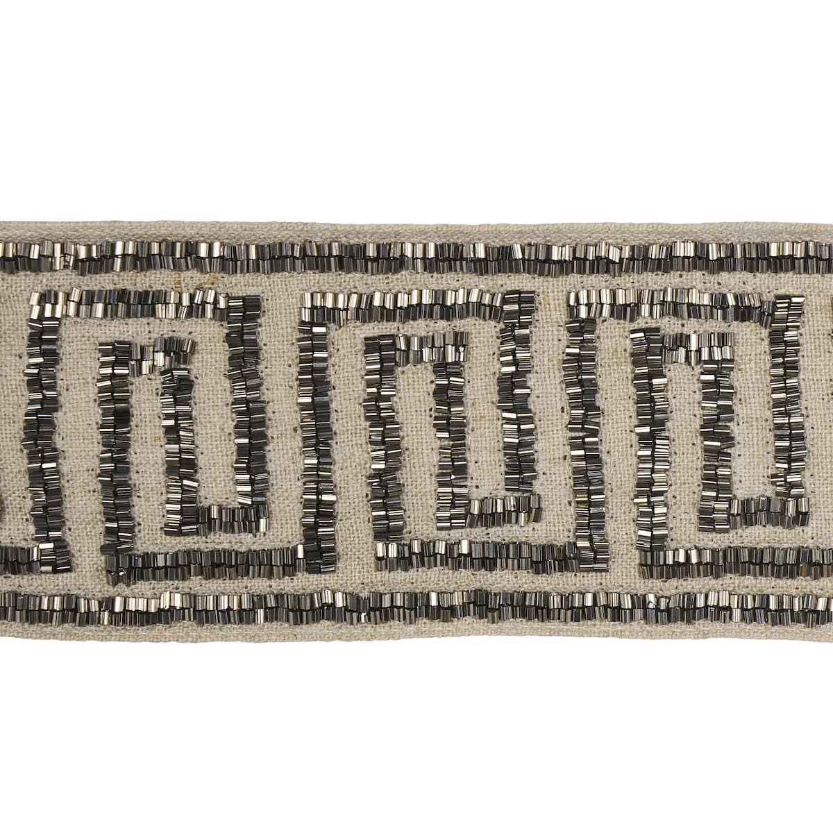 DELPHI BEADED TAPE_ MERCURY ON NATURAL