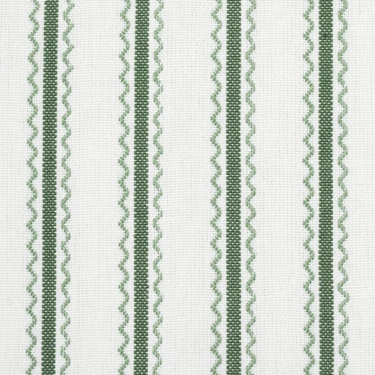 BIRDIE TICKING STRIPE_ LEAF GREEN