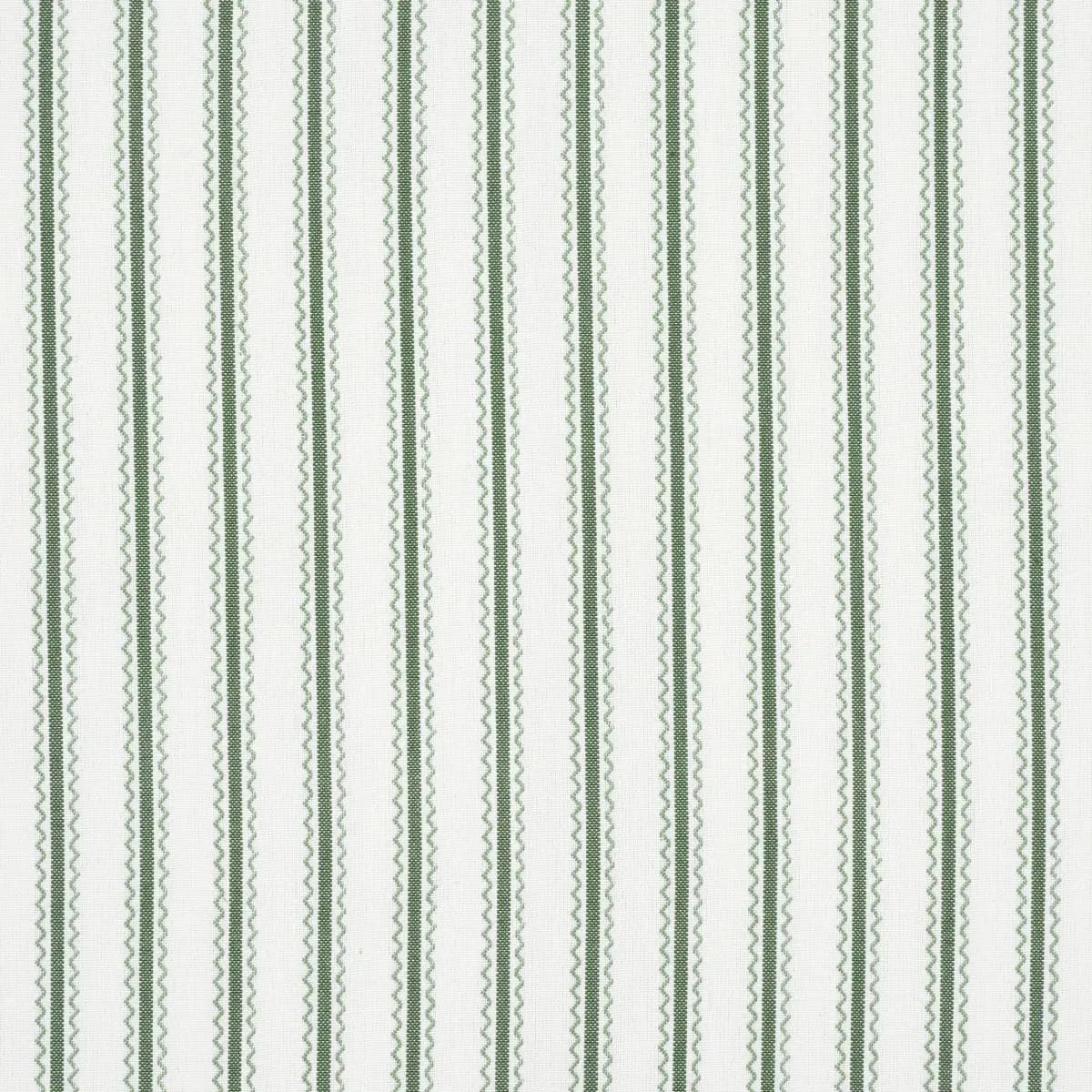 BIRDIE TICKING STRIPE_ LEAF GREEN