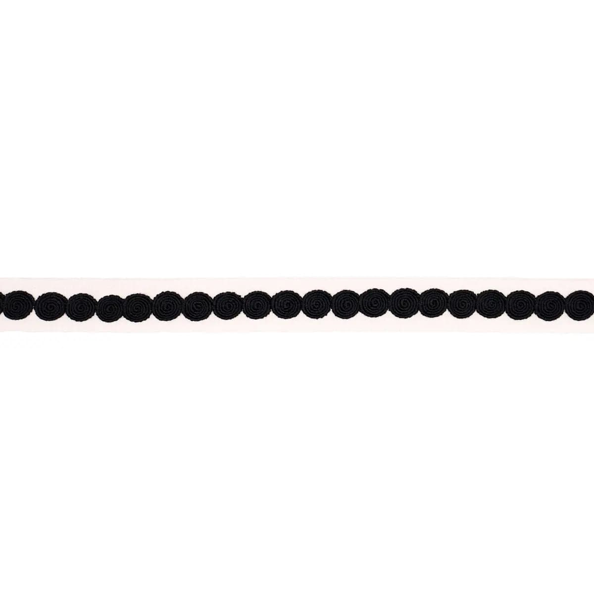 CASTILLE TAPE NARROW_ BLACK ON IVORY