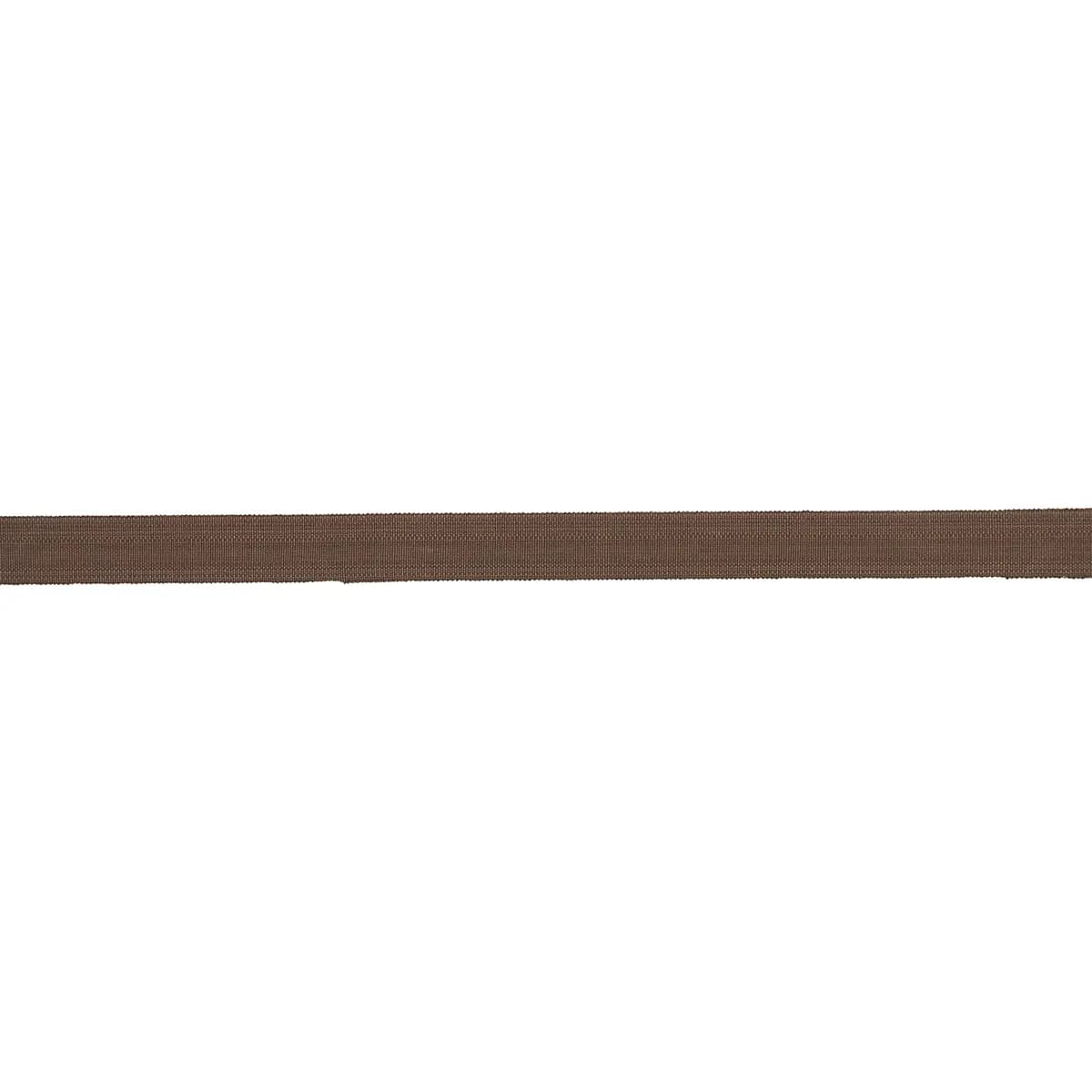 COTTON STRIÉ TAPE WIDE_ CHESTNUT