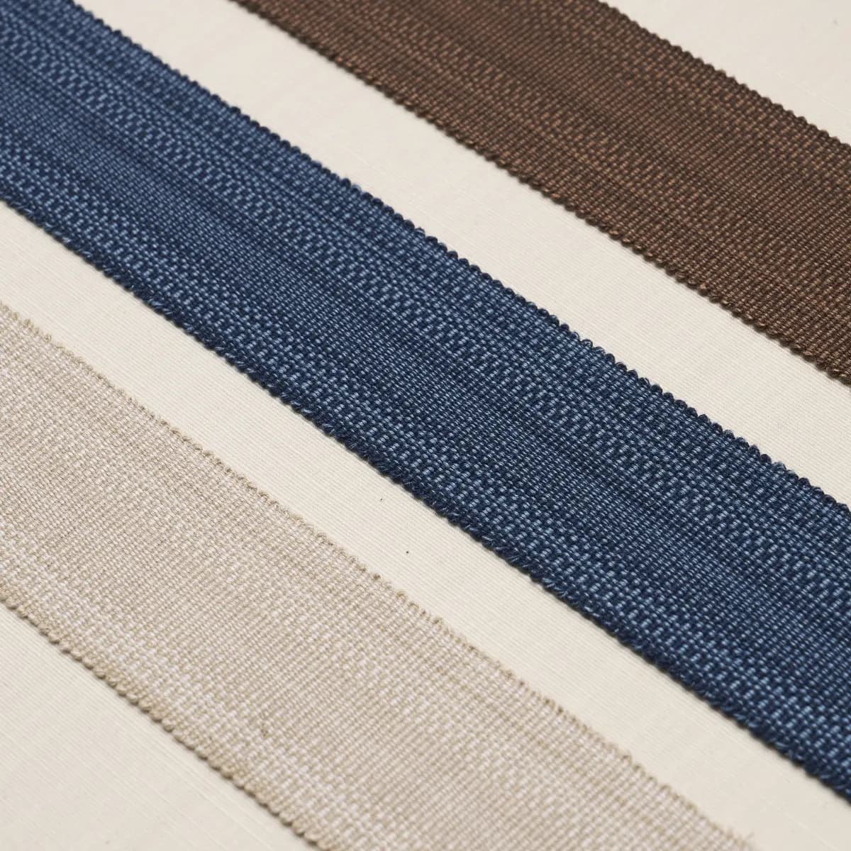 COTTON STRIÉ TAPE WIDE_ INDIGO